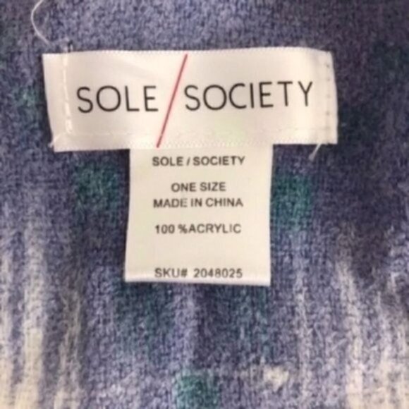 Sole Society Shawl Poncho Sweater Blanket One Size - Picture 6 of 6